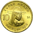 Peru - moneta - 10 Soli 1981 - TUPAC AMARU - Stan UNC