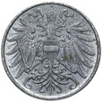 Austria - 2 Heller 1918 - ŻELAZO - Stan MENNICZY !
