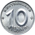 Niemcy DDR NRD - 10 Pfennig 1953 E - Stan MENNICZY - UNC