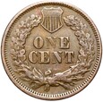 USA - 1 Cent 1867 - INDIAN HEAD - Indianin - RZADSZA - STAN !