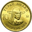 Peru - moneta - 10 Soli 1979 - TUPAC AMARU - Stan UNC