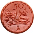 Munsterberg - Ziębice - 50 Pfennig BD (1921) - BRĄZOWA CERAMIKA