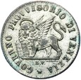 Republika San Marco - Wenecja - 15 Centesimi 1848 ZV - Srebro