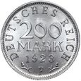 Niemcy - Weimar - 200 Marek 1923 F - MENNICZA Z ROLKI