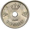 Norwegia - Haakon VII - 50 Ore 1940 - Stan MENNICZY - UNC