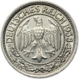 Niemcy - Weimar - 50 Reichspfennig 1938 J - NIKIEL