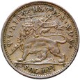 Etiopia - Cesarz Menelik II - 1/32 Birr 1897 - EE 1889 - STAN !