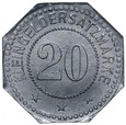 Tannhausen Jedlina Zdrój Jedlinka 20 Pfennig 1917 JULIAN WEBSKY cynk