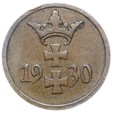 WMG - Wolne Miasto Gdańsk - 1 Pfennig 1930