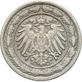 Niemcy - Cesarstwo - 20 Pfennig 1892 D - STAN !