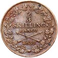 Szwecja - Karol XIV Jan - 2/3 Skilling 1839 - Sztokholm - STAN !