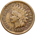 USA - 1 Cent 1865 - INDIAN HEAD - Indianin - RZADSZA !