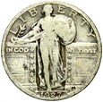 USA - 1/4 Dolara - 25 Centów 1927 - STANDING LIBERTY - Srebro