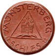 Munsterberg - Ziębice - 50 Pfennig BD (1921) - BRĄZOWA CERAMIKA