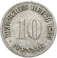 Niemcy - Cesarstwo - 10 Pfennig 1896 G - RZADKA !