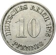 Niemcy - Cesarstwo - 10 Pfennig 1915 G - RZADKA !