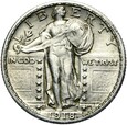 USA - 1/4 Dolara - 25 Centów 1918 D - STANDING LIBERTY - Srebro