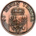 Prusy - Wilhelm I - 4 Pfennig 1868 C - STAN !