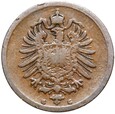 Niemcy - Cesarstwo - 1 Pfennig 1885 G - RZADSZA !