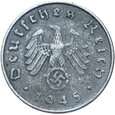 Niemcy - III Rzesza - 10 Reichspfennig 1945 E - CYNK - RZADSZA !