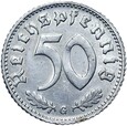 Niemcy - III Rzesza - 50 Reichspfennig 1942 G - RZADSZA !