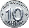 Niemcy DDR NRD - 10 Pfennig 1952 E - Stan MENNICZY - UNC