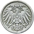 Niemcy - Cesarstwo - 5 Pfennig 1890 E - STAN !