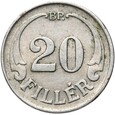 Węgry - 20 Filler 1940 BP - Budapeszt - RZADSZA - STAN !