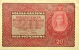 Polska - BANKNOT - 20 Marek Polskich 1919 - Jadwiga Andegaweńska