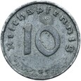 Niemcy - III Rzesza - 10 Reichspfennig 1943 G - cynk - RZADSZA !