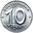 Niemcy DDR NRD - 10 Pfennig 1950 E - Stan MENNICZY - UNC