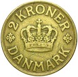 Dania - Christian X - 2 Korony 1938 - RZADSZA !