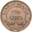 Uganda - 10 Centów 1976 - Llantrisant - RZADSZY ROCZNIK - STAN !