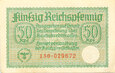 Niemcy - III Rzesza - BANKNOT - 50 Pfennig - 1/2 Marki 1939-1944
