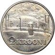 Estonia - 2 Korony 1930 Zamek Toompea - Srebro - STAN !