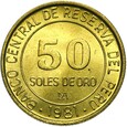 Peru - 50 Soli - Soles de Oro 1981 - Stan UNC