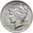 USA - 1 Dolar 1922 - PEACE - Srebro - STAN !