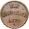 Biskupstwo Konstancja Franz Conrad von Rodt 1 Krajcar 1772 G Günzburg