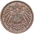 Niemcy - Cesarstwo - 1 Pfennig 1892 J - STAN !