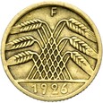 Niemcy - Weimar - 5 Reichspfennig 1926 F - RZADSZA !