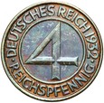 Niemcy - Weimar - 4 Reichspfennig 1932 J