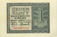 Polska - GENERALNA GUBERNIA - BANKNOT - 1 Złoty 1941
