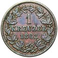 Niemcy - Nassau - 1 Krajcar 1863 - STAN !