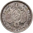 Boliwia - 50 Centavos 1893 - Srebro