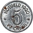 Löwenberg Lwówek Śląski - NOTGELD - 5 Pfennig 1920 żelazo STAN !