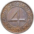 Niemcy - Weimar - 4 Reichspfennig 1932 J - STAN !