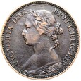 Wielka Brytania - Wiktoria - 1 Farthing 1875 H - MAŁA DATA - STAN !