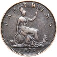 Wielka Brytania - Wiktoria - 1 Farthing 1875 H - MAŁA DATA - STAN !