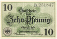 Osnabruck - BANKNOT - 10 Pfennig 1921 - Stan UNC !