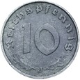 Niemcy - III Rzesza - 10 Reichspfennig 1943 J - RZADKA !